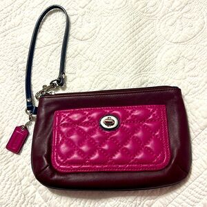 Coach Wristlet bag with strap